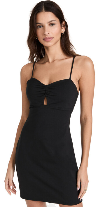 Z Supply Front Cut Out Dress in black
