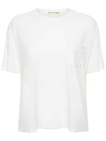 ELECTRIC & ROSE Juno Relaxed Fit T-shirt in white