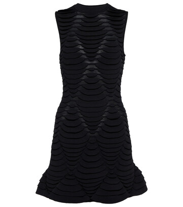 alaã¯a sleeveless minidress in black