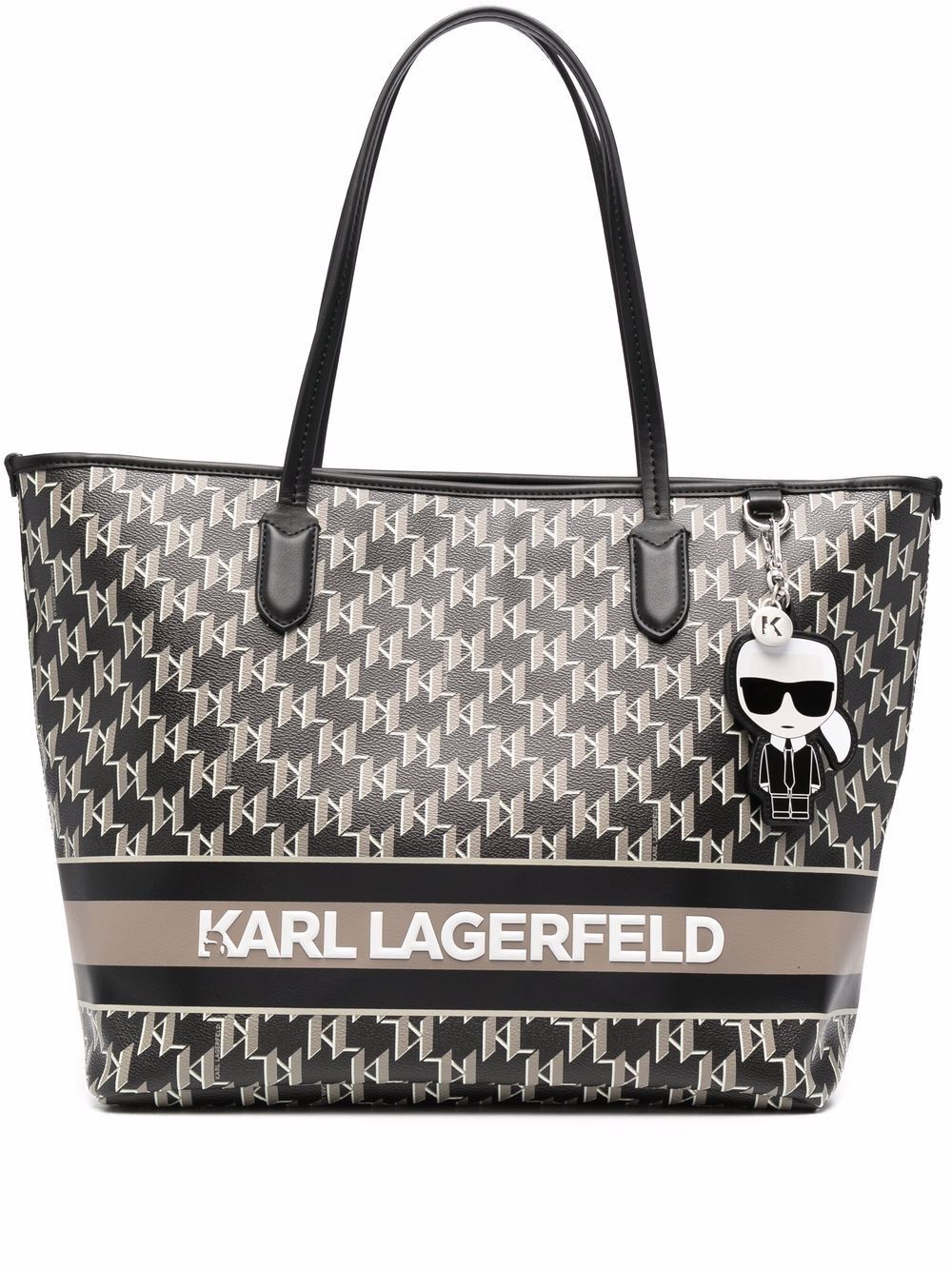 Karl Lagerfeld K/Ikonik Mono tote bag - Black