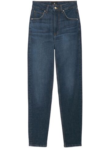 anine bing clyde tapered jeans - blue