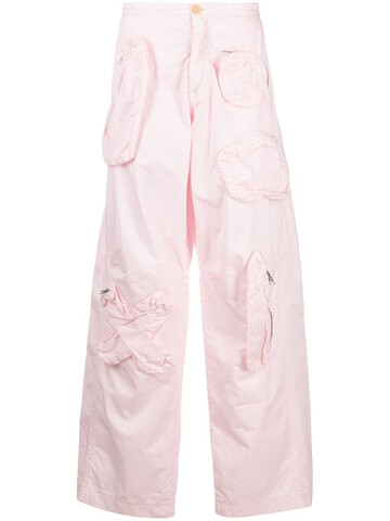 Walter Van Beirendonck Pre-Owned Gun wide-leg trousers in pink