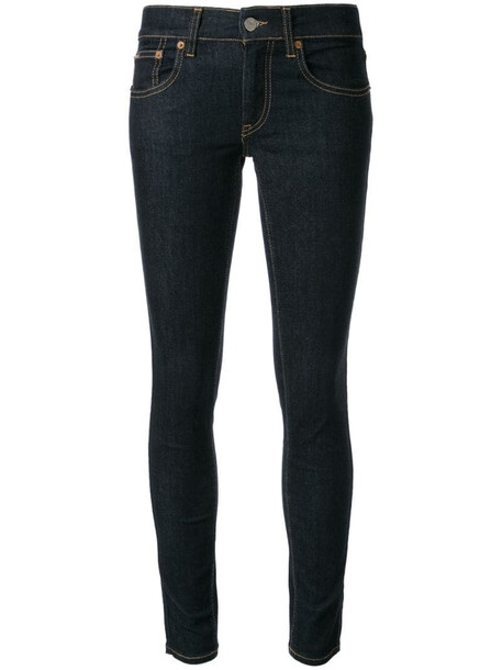 Polo Ralph Lauren mid-rise skinny jeans in blue