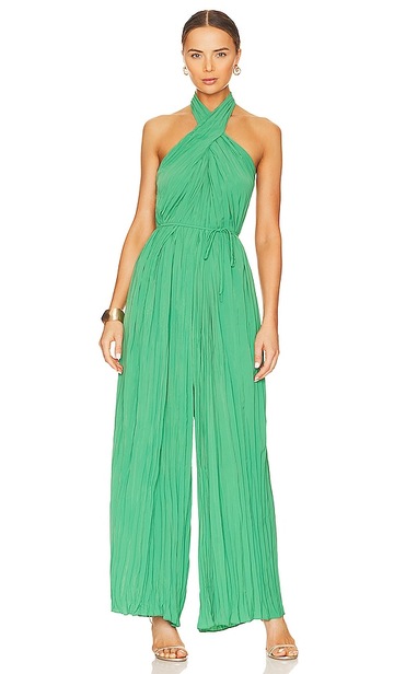 astr the label damia jumpsuit in green