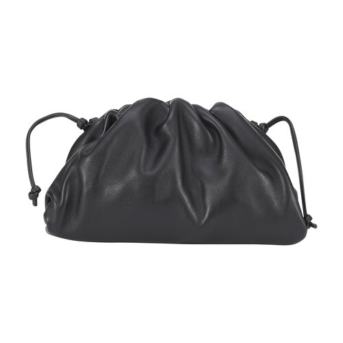 Bottega Veneta Mini Pouch bag in black / silver