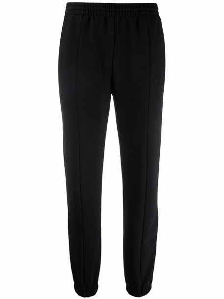 VETEMENTS elasticated-waist cotton-blend track trousers - Black