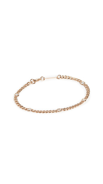 Zoe Chicco 14k Gold Small Curb Chain Bracelet