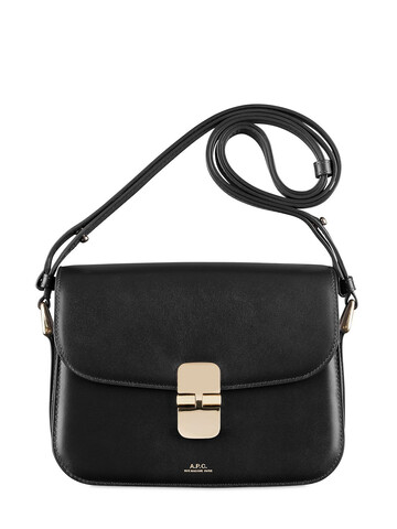 a.p.c. grace small leather bag in black