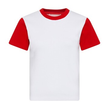 Ami Paris Bicolor ADC T-shirt in red / white