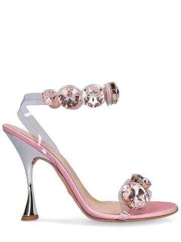 giambattista valli 110mm diamond clash pvc sandals in rose