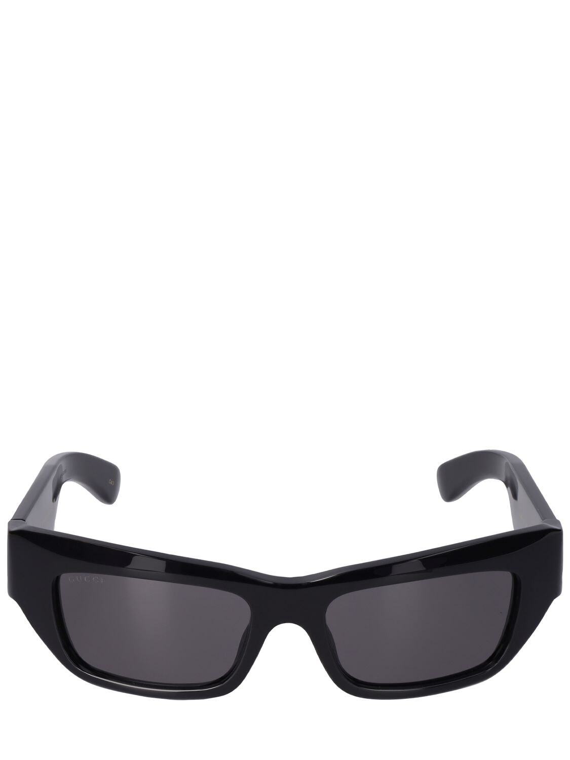 GUCCI Gg1296s Man Acetate Sunglasses in black / grey