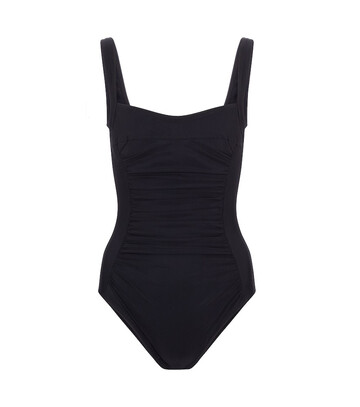 Karla Colletto Basics ruched swimsuit in black