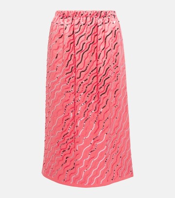 Marni Sequined midi skirt in pink