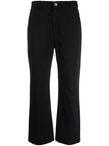 christian wijnants panjad cotton cropped trousers - black