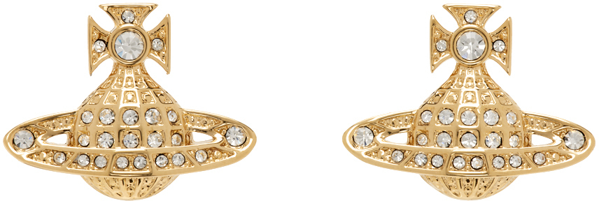 Vivienne Westwood Gold Bas Relief Earrings