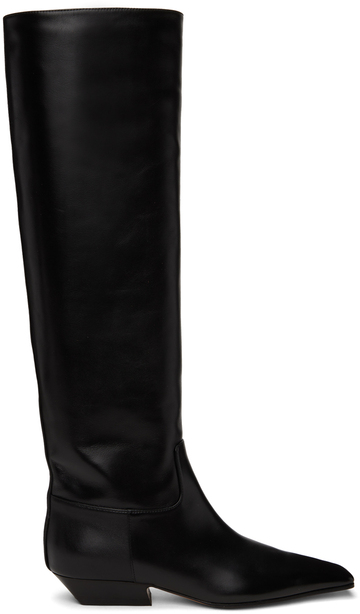 khaite black 'the marfa' boots