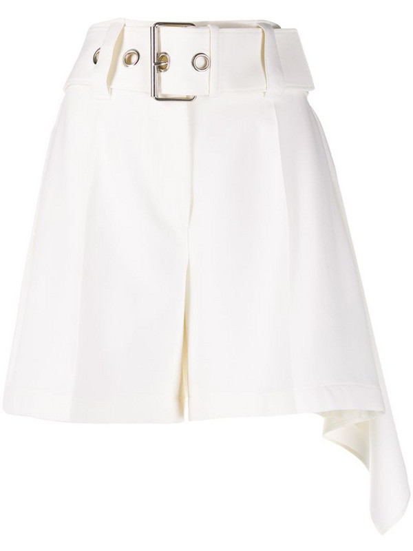 JW Anderson draped panel shorts in white