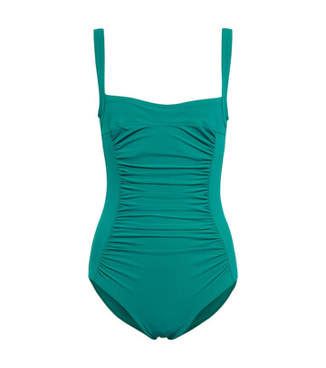 Karla Colletto Basics ruched swimsuit in green