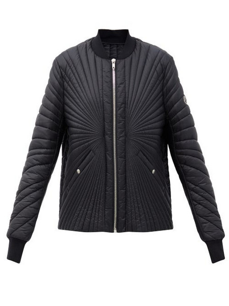 Moncler + Rick Owens Moncler + Rick Owens - Radiance Logo-patch Quilted Down Shell Jacket - Womens - Black