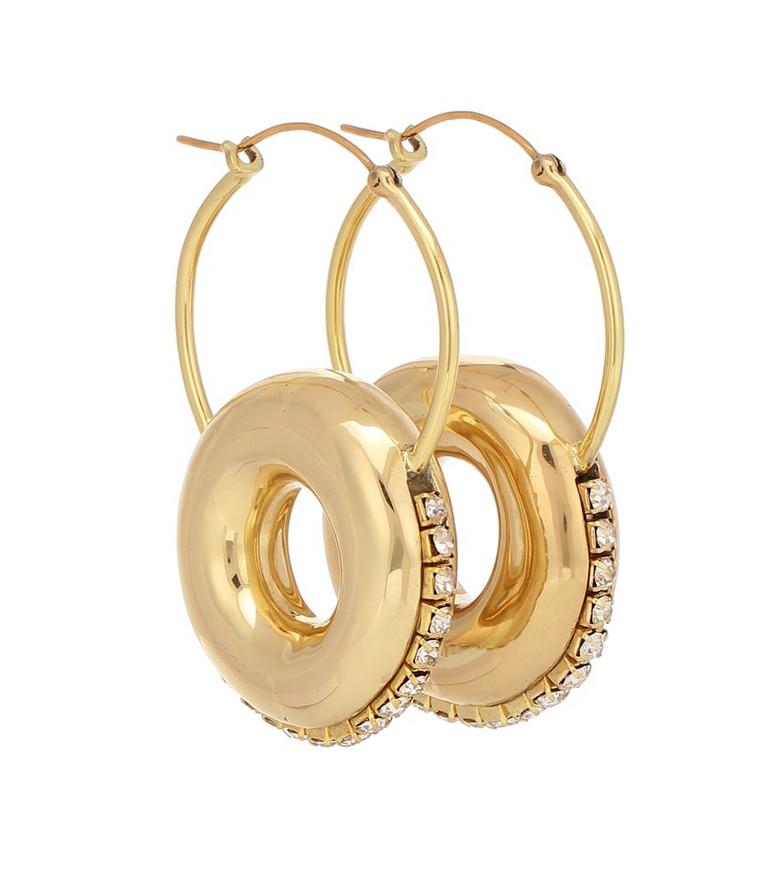 Ellery Infinity embellished hoop earrings in gold