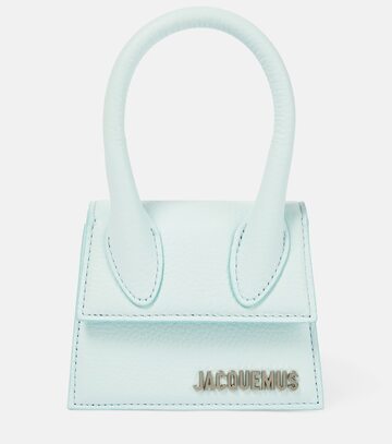 jacquemus le chiquito mini leather tote bag in blue