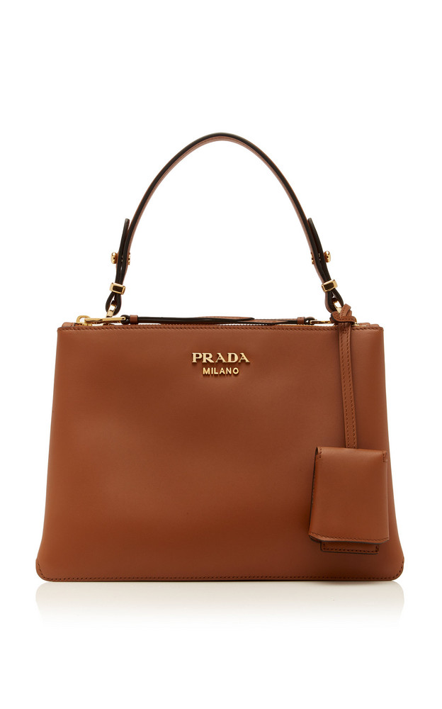 Prada Borse Leather Handbag in brown