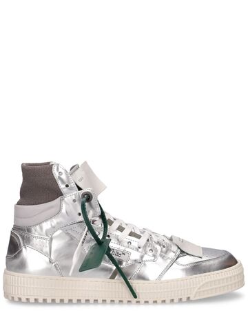 off-white 20mm 3.0 off court high-top sneakers in silver