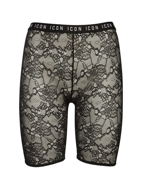 DSQUARED2 Icon Lace Bike Shorts in black
