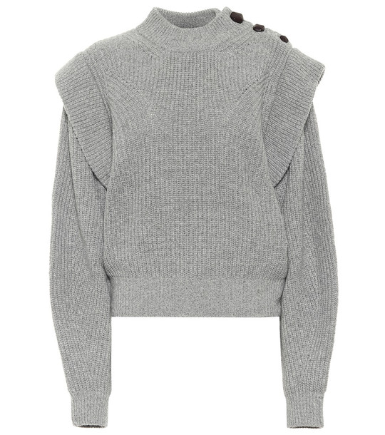Isabel Marant Peggy cashmere and wool sweater in grey - Wheretoget