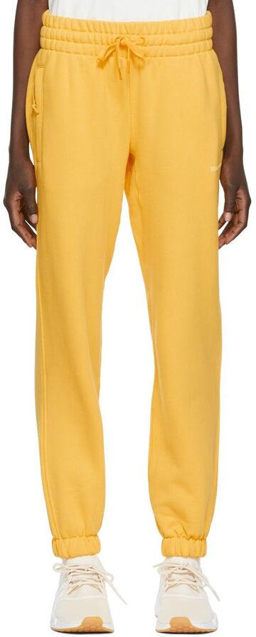 adidas x Humanrace by Pharrell Williams Yellow Humanrace Basics Lounge Pants in gold