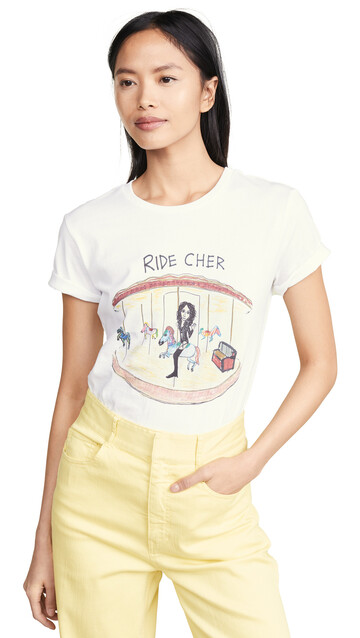 Unfortunate Portrait Ride Cher T-Shirt in white