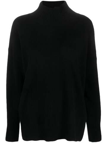 roberto collina high-neck wool-cashmere jumper - black