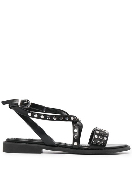 Twin-Set studded leather sandals - Black