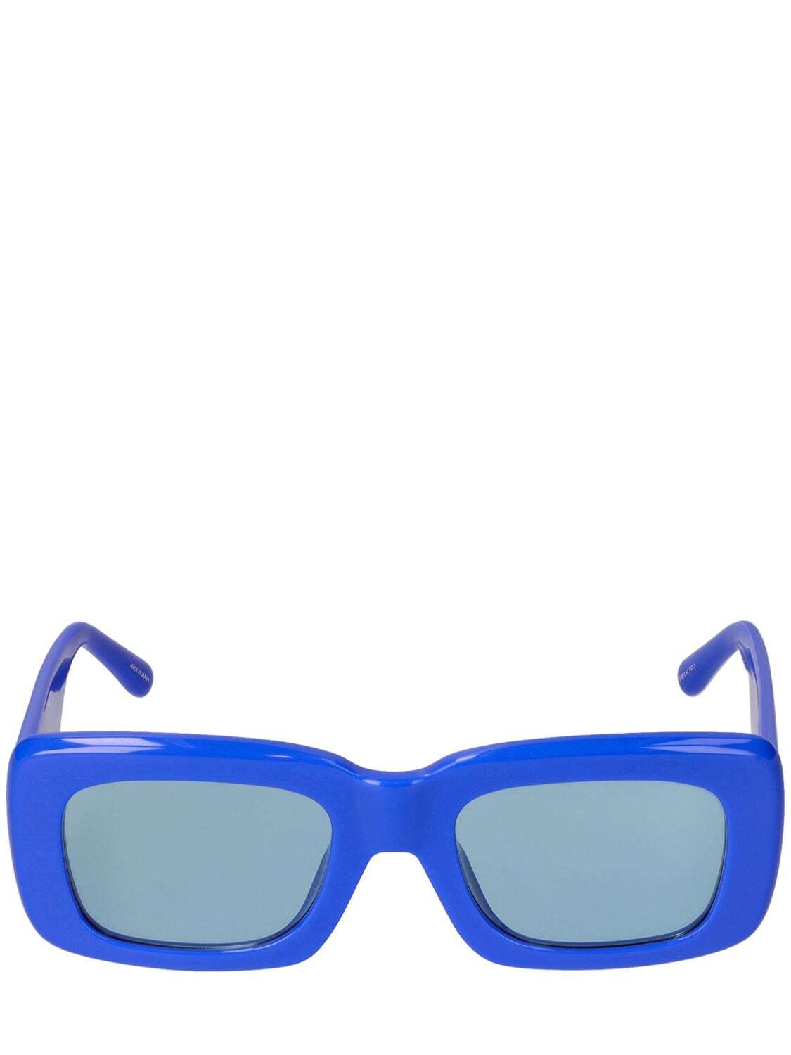 THE ATTICO Marfa Squared Acetate Sunglasses in blue