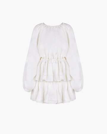 Inasami Noof Linen Mini Dress in white