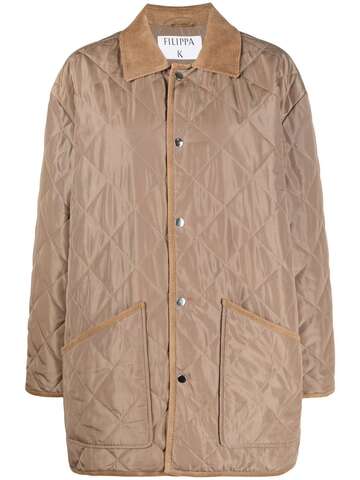 filippa k quilted buttoned jacket - neutrals