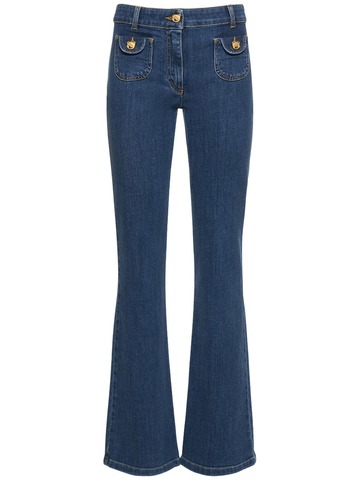 MOSCHINO Denim Low Waist Flared Jeans