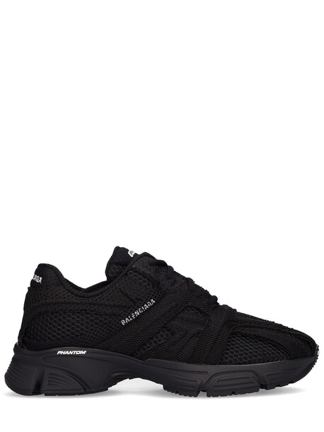 BALENCIAGA Phantom Fabric & Mesh Sneakers in black