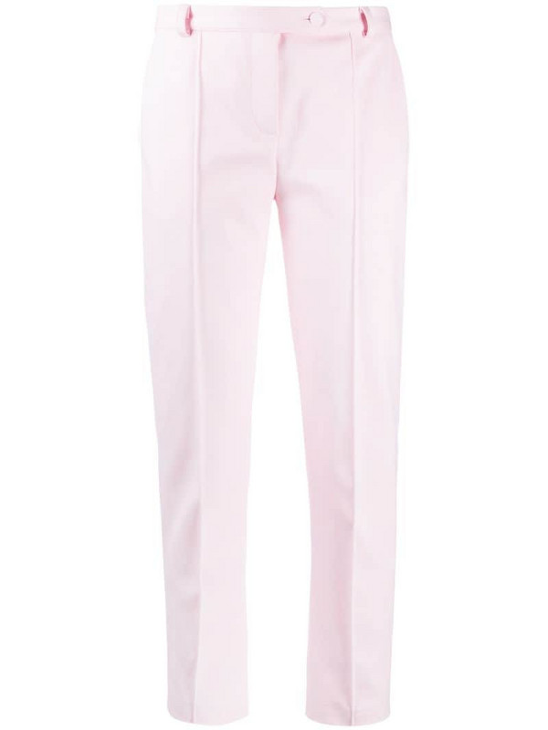 Styland organic cotton tailored trousers in pink