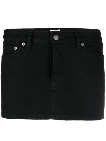 filippa k logo-patch mini skirt - black