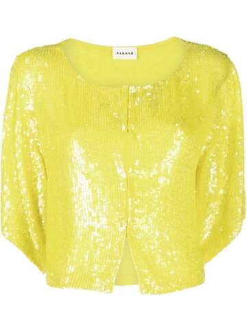 P.A.R.O.S.H. P.A.R.O.S.H. sequin-embellished blouse - Yellow