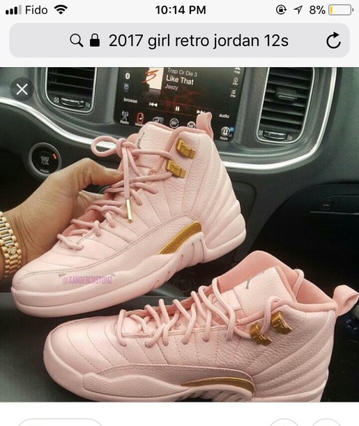 womens jordan 12 pink