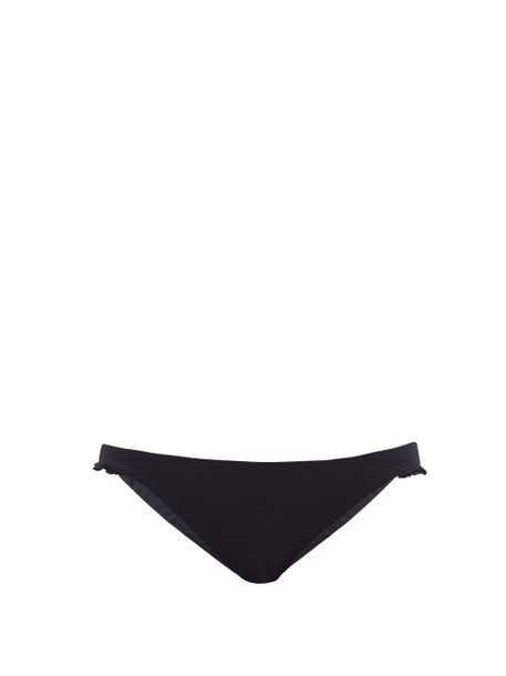 Casa Raki - Ruffle Bikini Briefs - Womens - Black