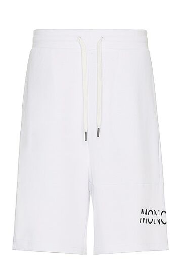 moncler sweat shorts in white