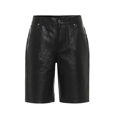 RtA Jami leather shorts in black