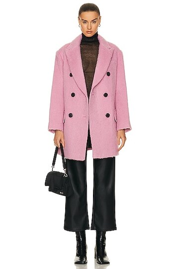 stand studio esme jacket in rose in pink