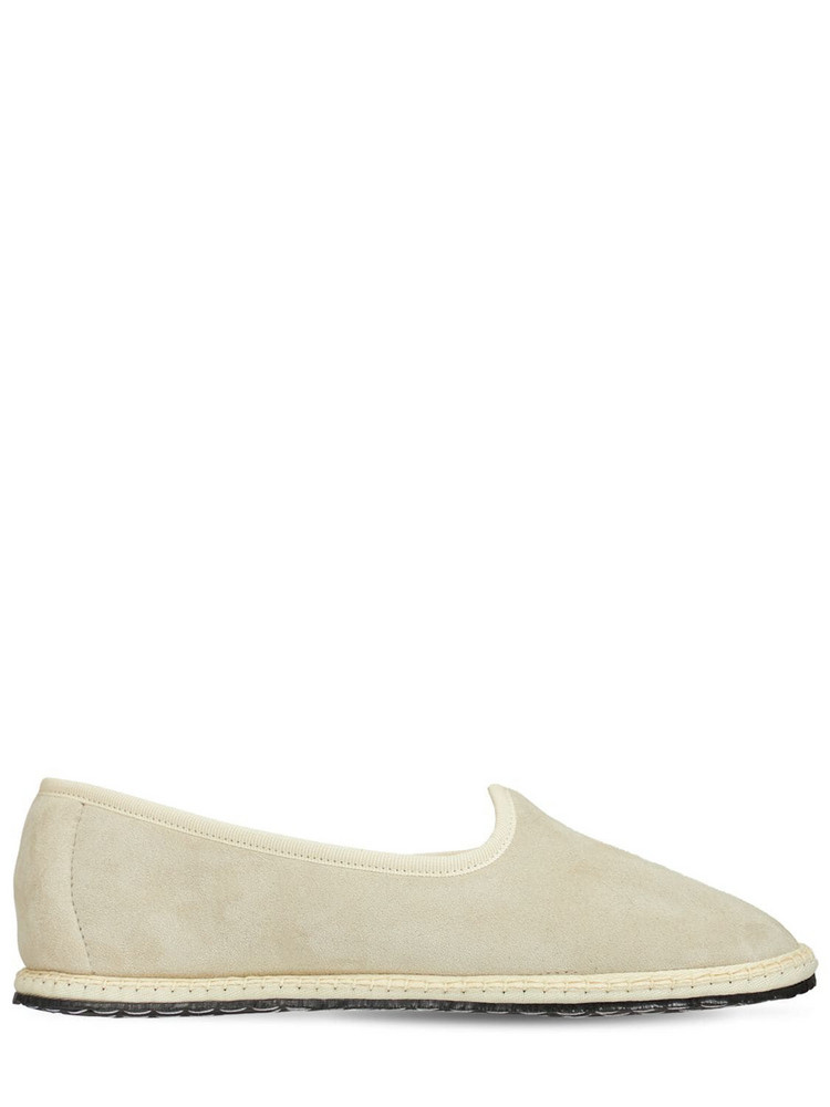 VIBI VENEZIA 10mm Lvr Exclusive Shearling Loafers in ivory