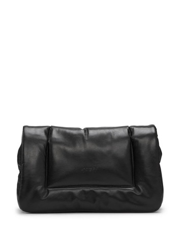 marsèll cornice leather clutch bag - black