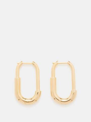 otiumberg - staple large 14kt gold-vermeil hoop earrings - womens - yellow gold