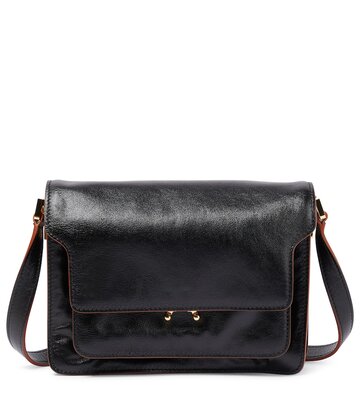 Marni Trunk Soft Medium leather shoulder bag in black